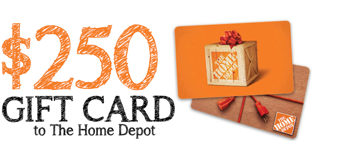 $250 Home Depot Gift Card